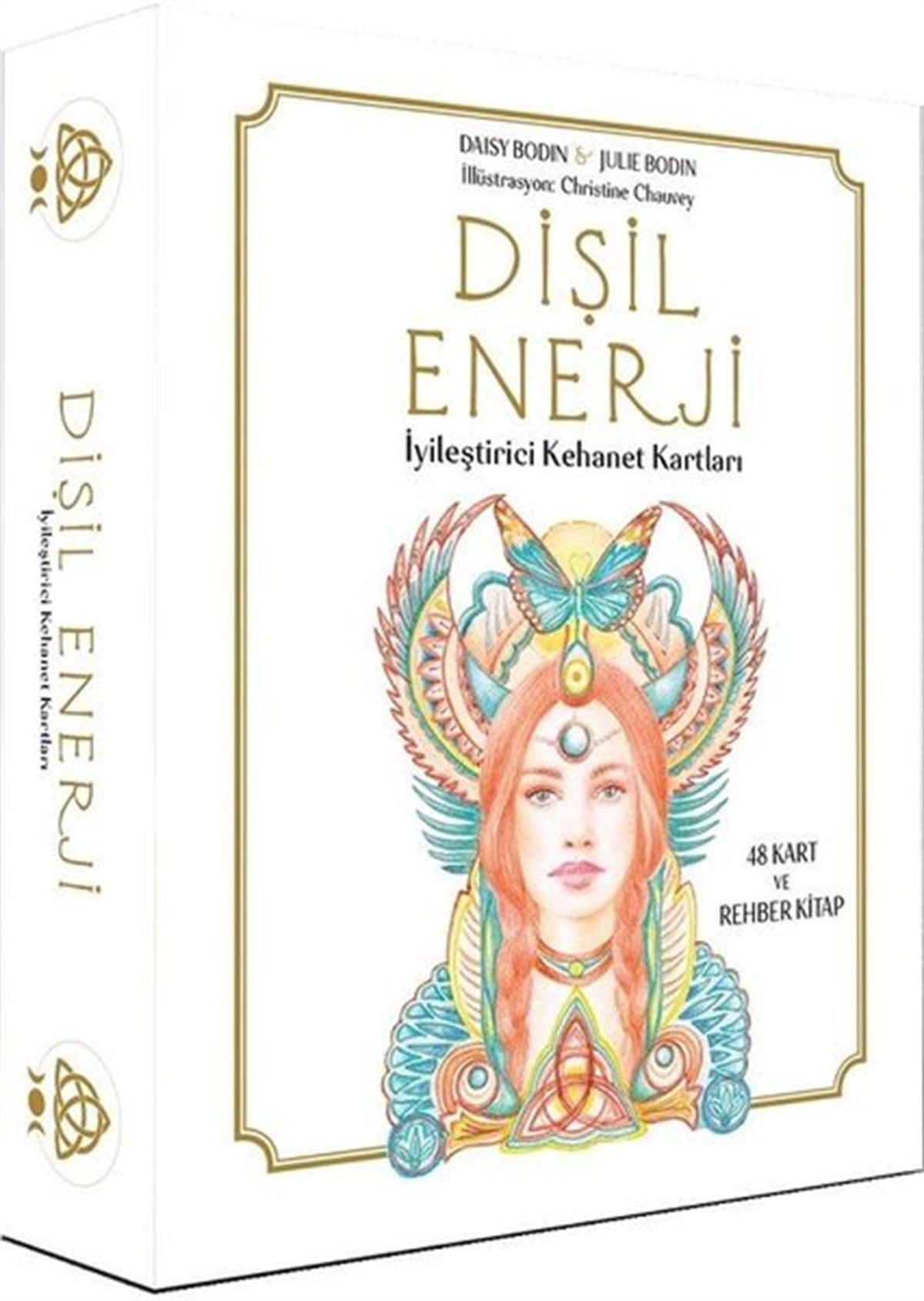 Daisy BodinAstroloji KitaplarıDişil Enerji - İyileştirici Kehanet Kartları - 48 Kart ve Rehber Kitap