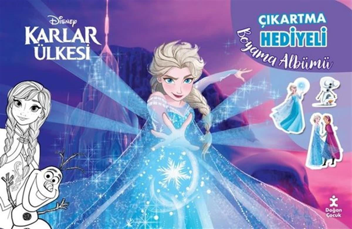 KolektifEgitim Etkinlik KitaplariDisney Karlar Ülkesi - Çıkartma Hediyeli Boyama Albümü