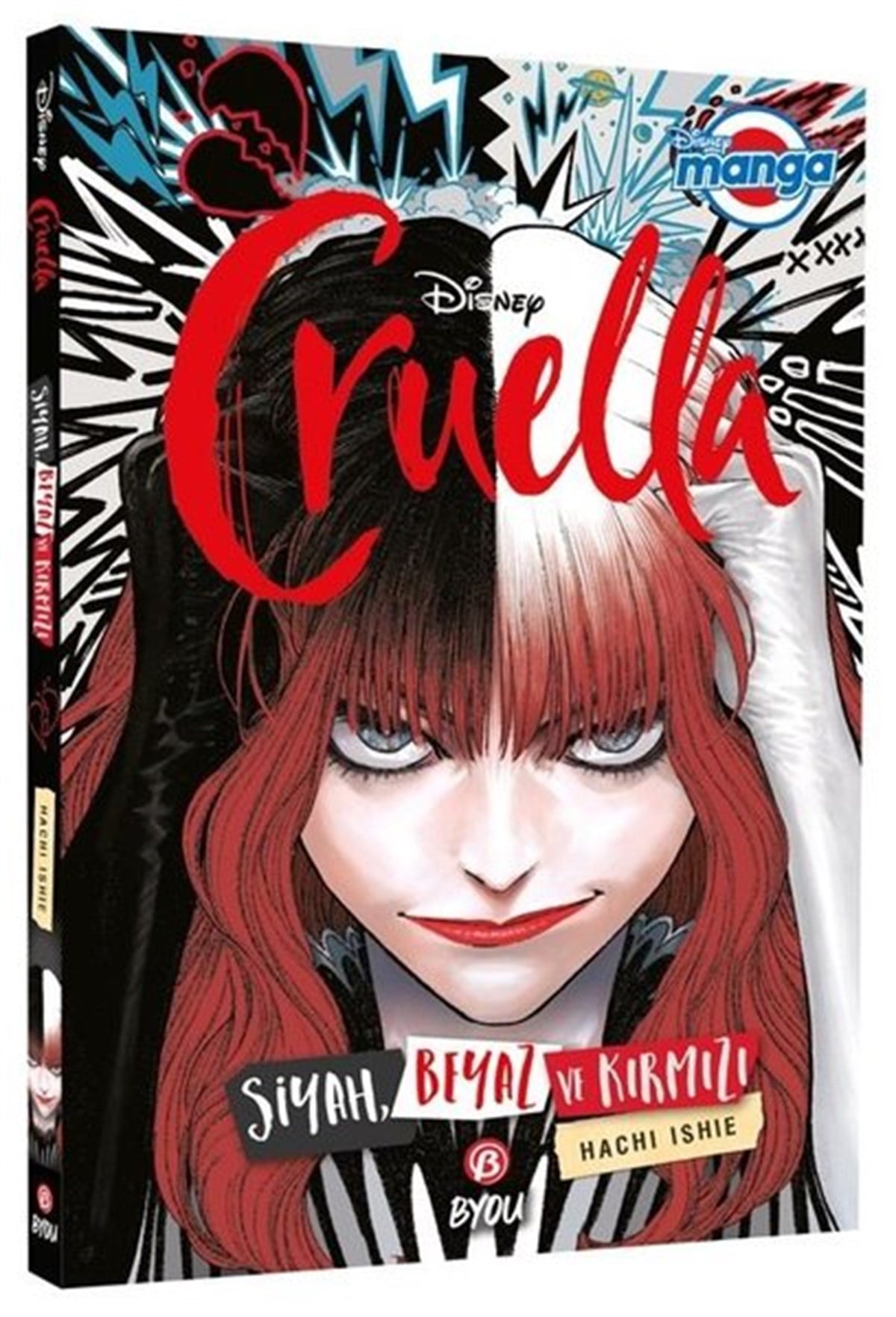 Hachi IshieMangaDisney Manga Cruella - Siyah Beyaz ve Kırmızı