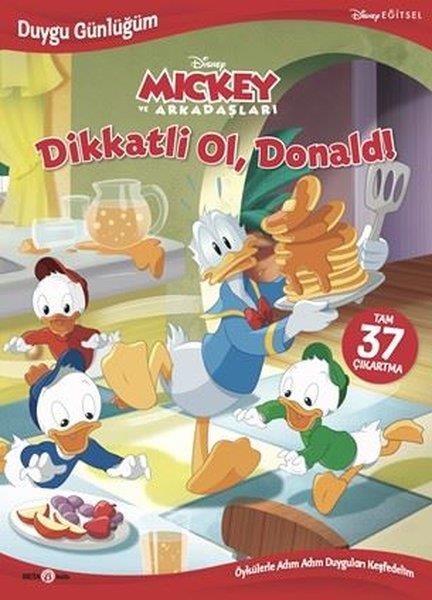 Vickie SaxonEgitim Etkinlik KitaplariDisney Mickey ve Arkadaşları - Dikatli Ol Donald! Duygu Günlüğüm - 37 Çıkartma!
