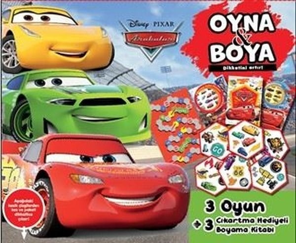 KolektifEgitim Etkinlik KitaplariDisney Pixar Arabalar - Oyna & Boya - Kutulu Set