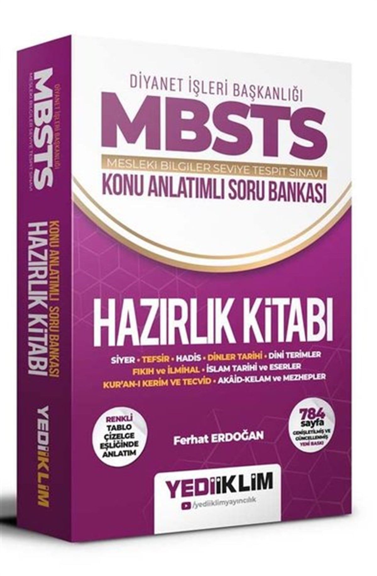 Ferhat ErdoğanKPSSDiyanet İşleri Başkanlığı Mesleki Bilgiler Seviye Tespit Sınavı MBSTS Konu Anlatımlı Soru Bankası Ha