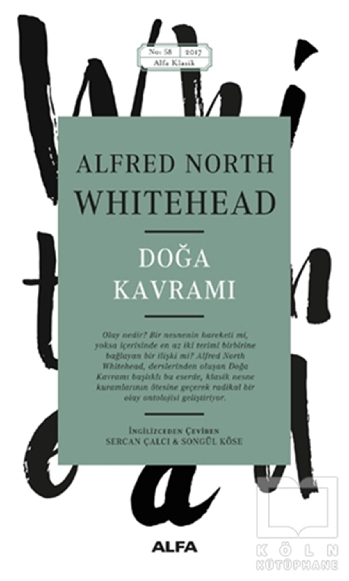 Alfred North WhiteheadKlasiklerDoğa Kavramı
