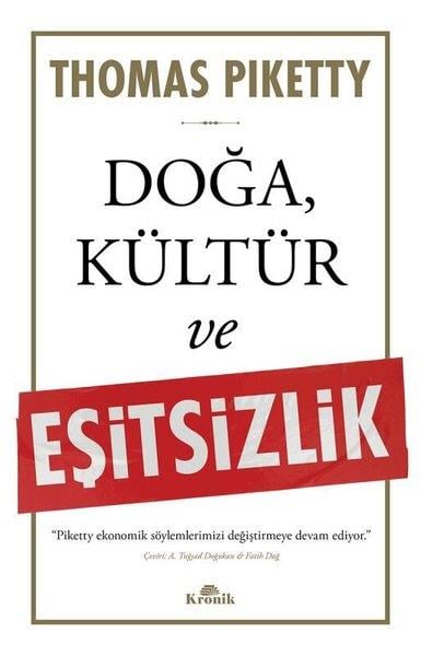 Thomas PikettySosyoloji KitaplarıDoğa Kültür ve Eşitsizlik