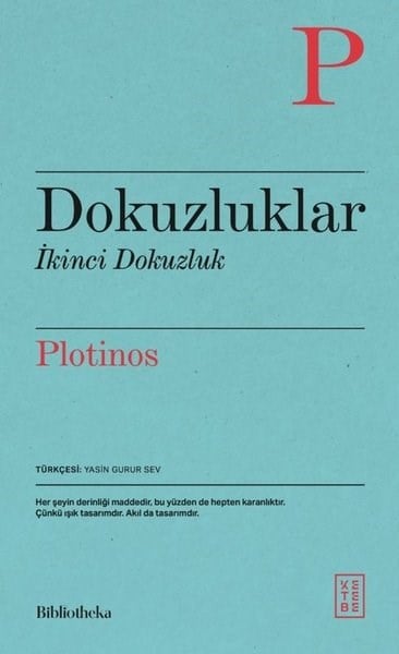 PlotinosFelsefe BilimiDokuzluklar İkinci Dokuzluk - Bibliotheka