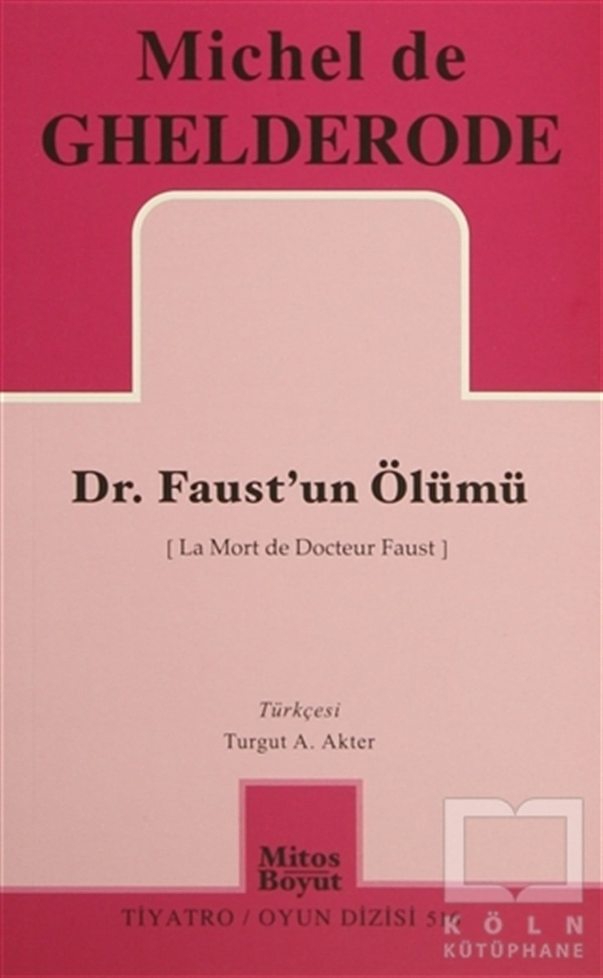 Michel de GhelderodeSenaryoDr. Faust'un Ölümü