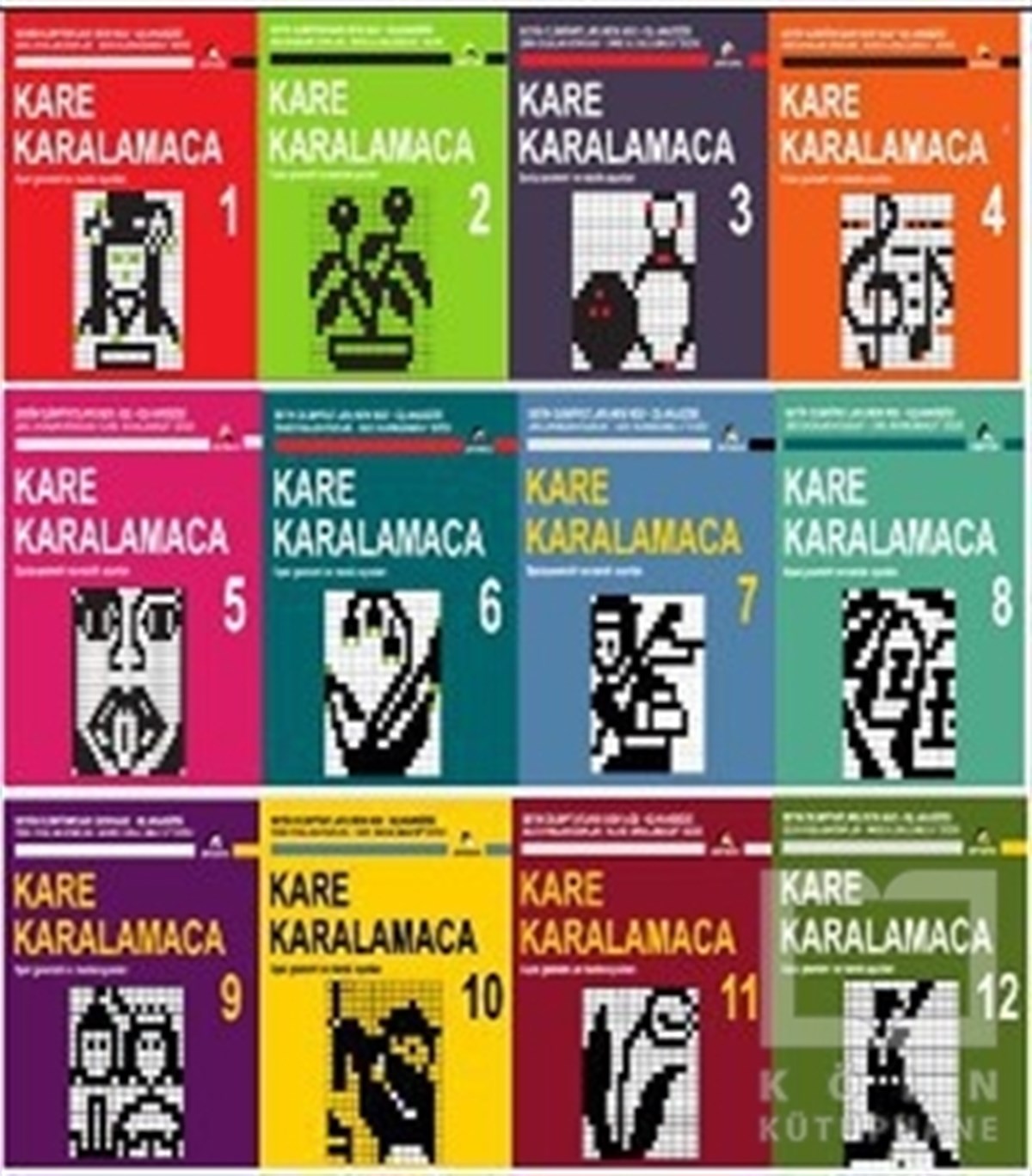 Ahmet KaraçamBilmeceler, BulmacalarDünya Beyin Olimpiyatları Kare Karalamaca Serisi (12 Kitap Takım)