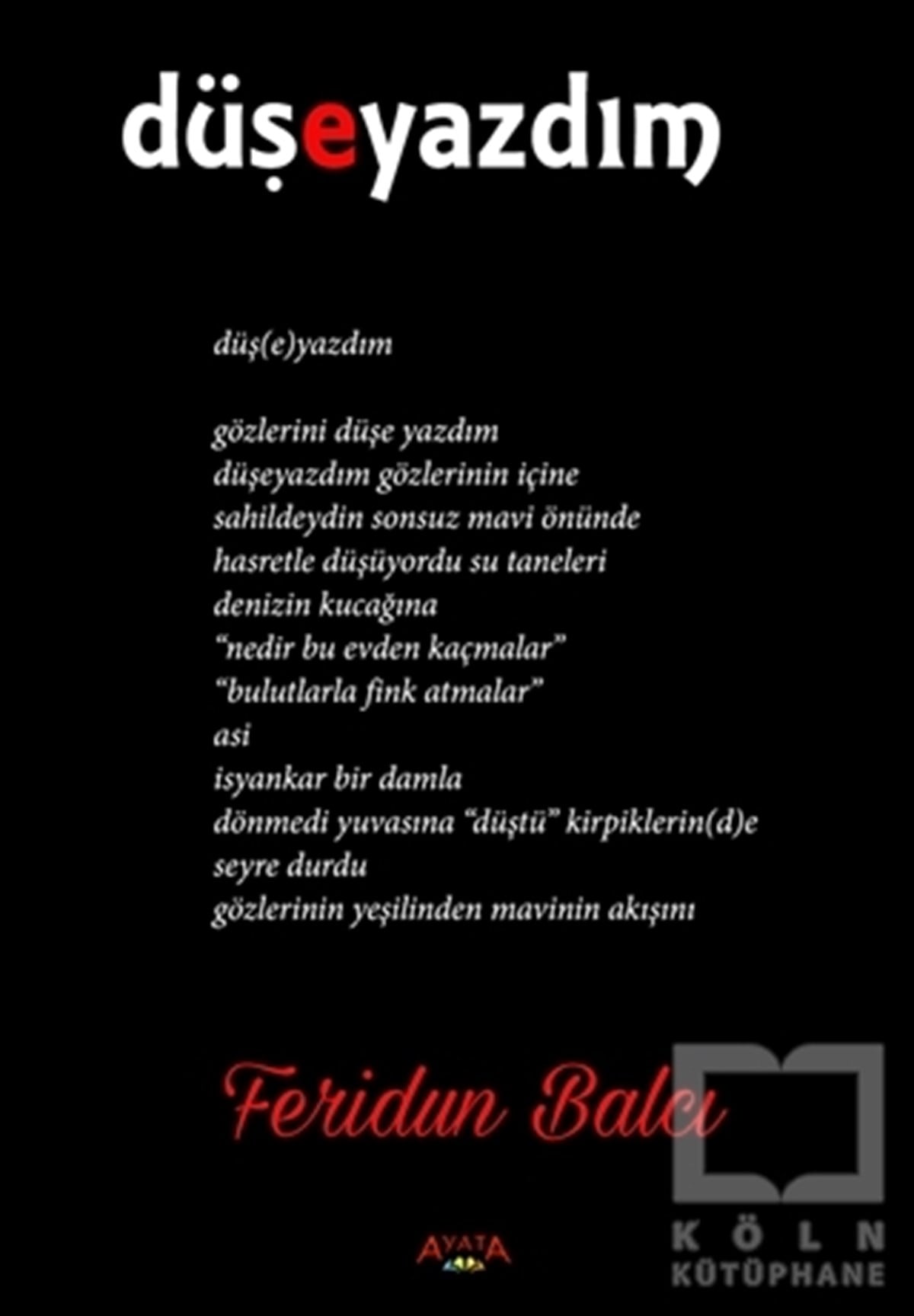 Feridun BalcıŞiirDüşeyazdım