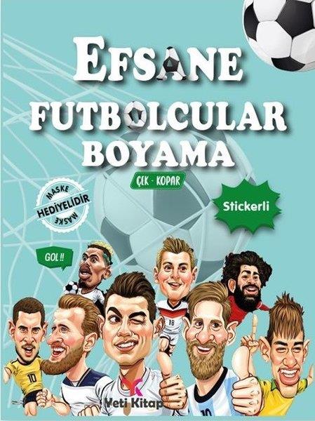 KolektifBoyama KitaplarıEfsane Futbolcular Boyama - Çek Kopar Stickerli