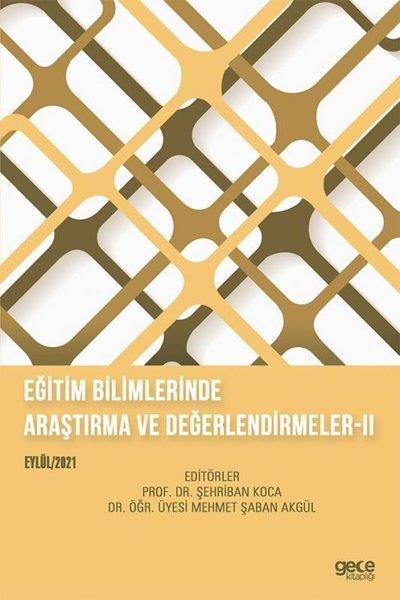 KolektifInceleme - KuramEğitim Bilimlerinde Araştırma ve Değerlendirmeler - 2