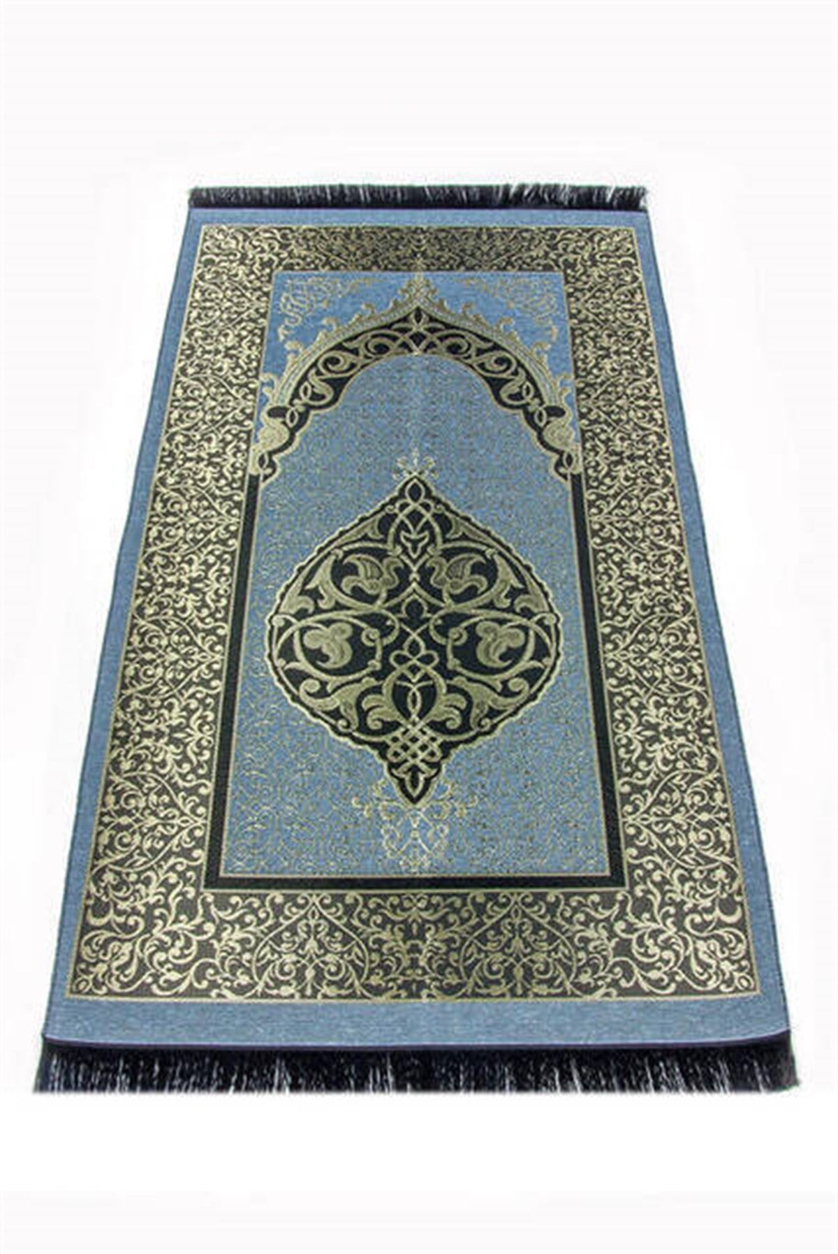 Ekonomik Osmanlı Tafta Seccade - 0150 - Mavi