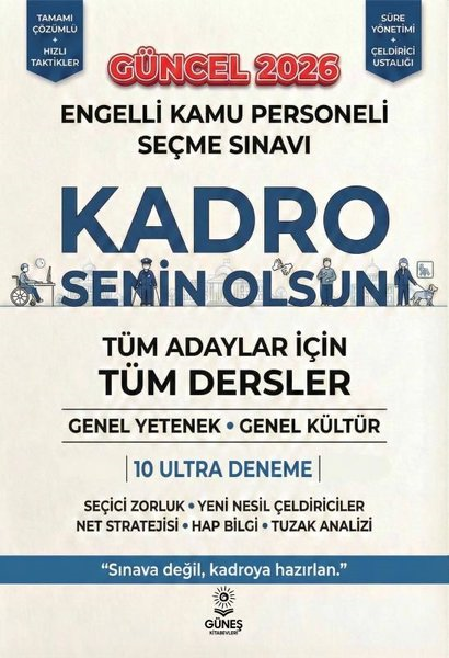 KolektifDiger Sinavlara HazirlikEngelli Kamu Personeli Seçme Sınavı Güncel 2026 Deneme - Tüm Adaylar İçin Tüm Dersler Genel Yetenek