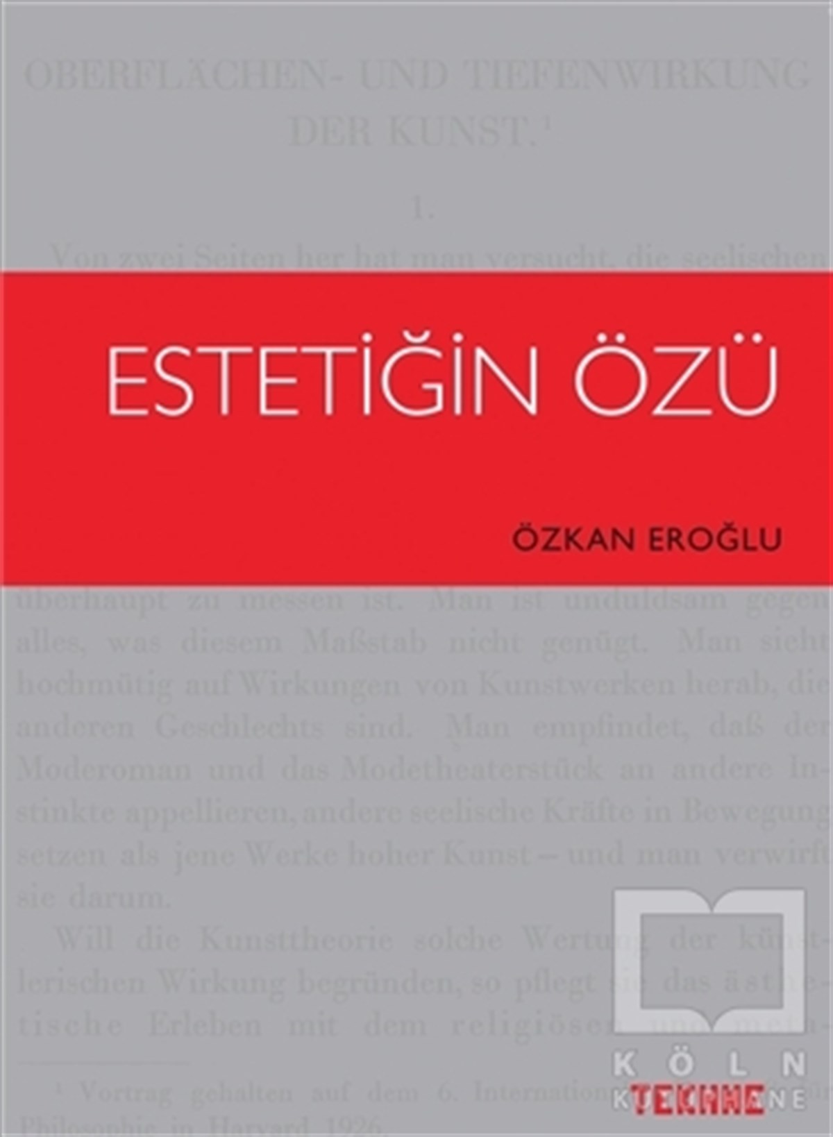 Özkan EroğluSanat TarihiEstetiğin Özü