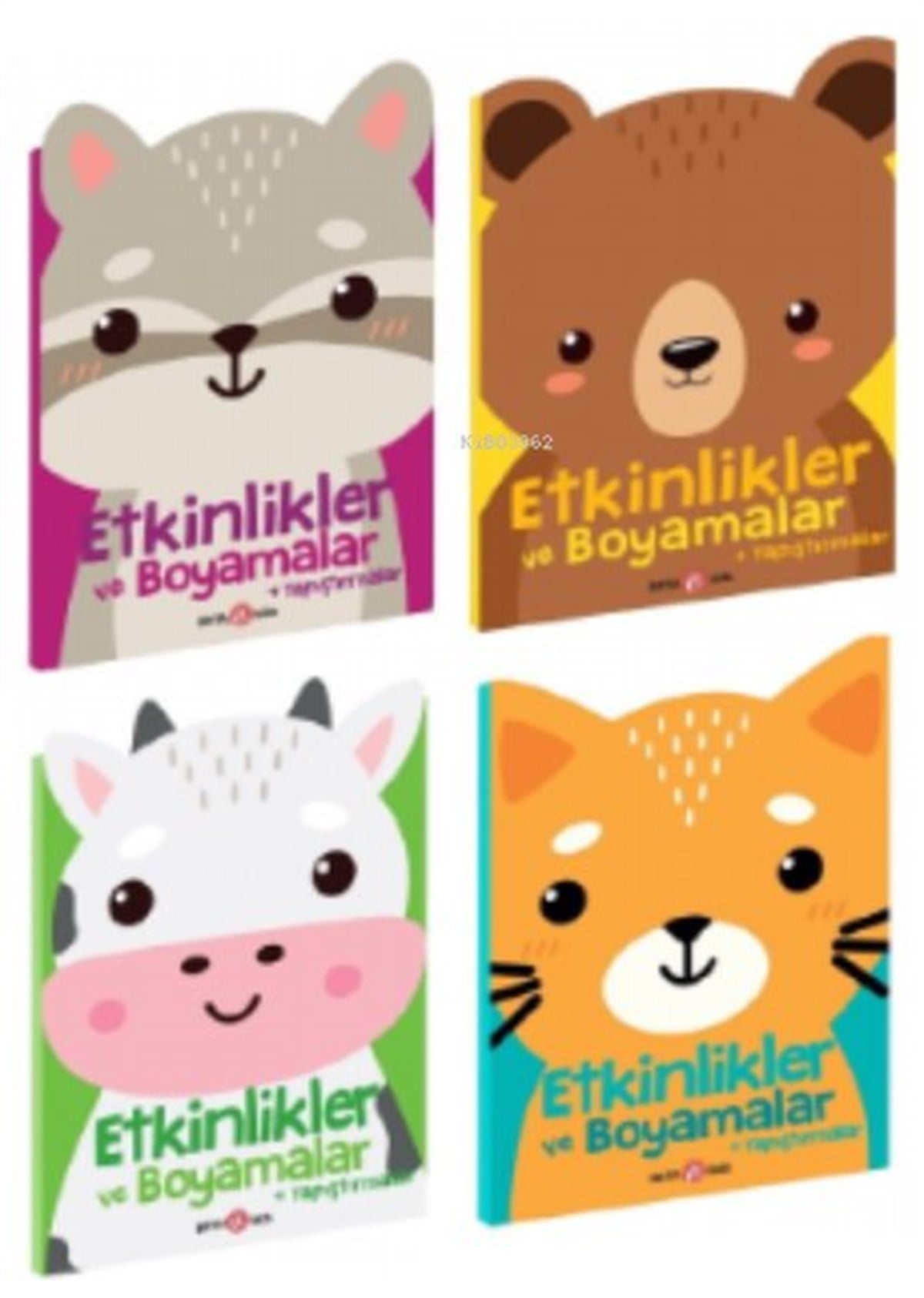 Adele ConstantEgitim Etkinlik KitaplariEtkinlikler ve Boyamalar+Yapıştırmalar Seti - 4 Kitap Takım