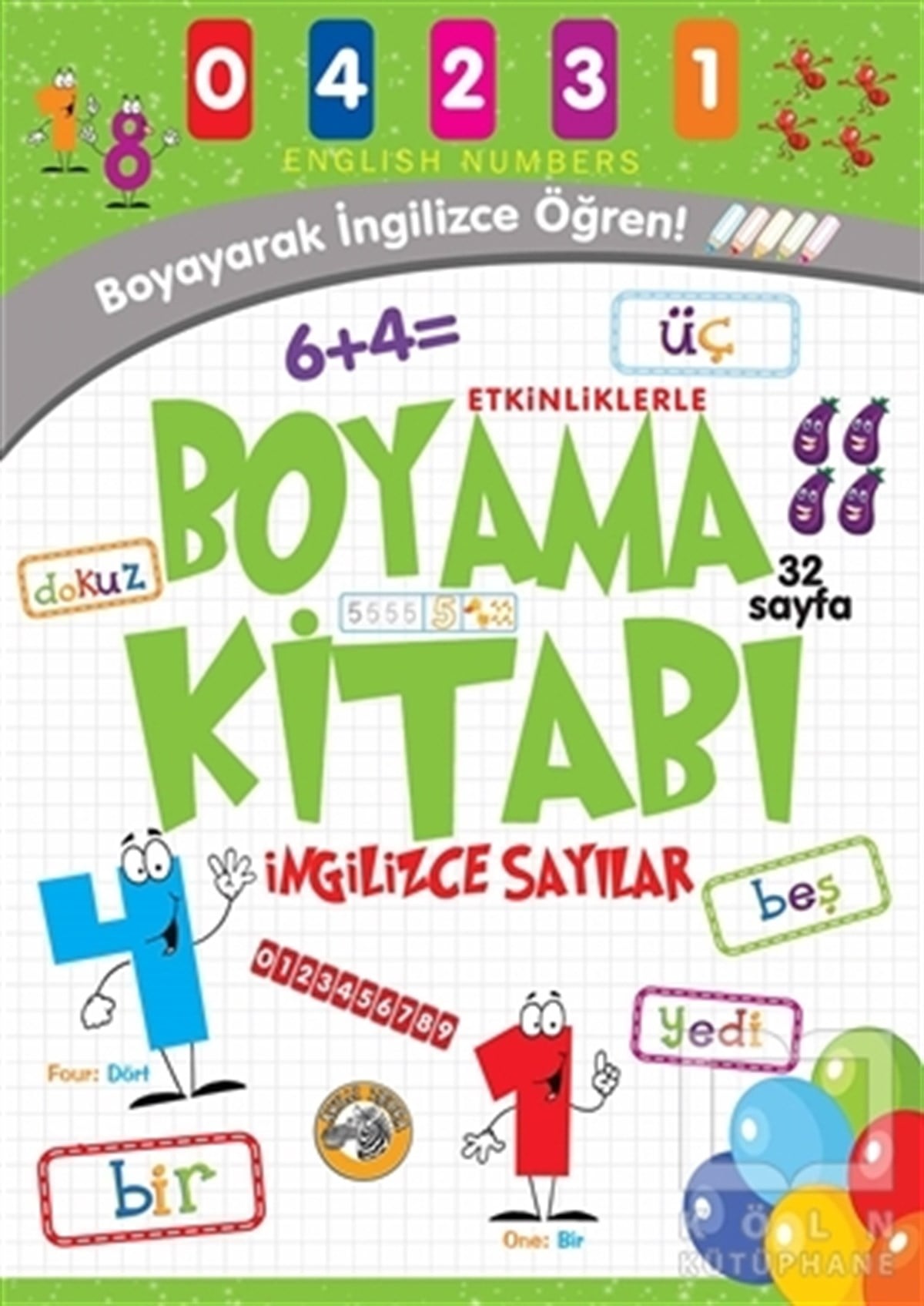 Emrecan ZenginBoyama KitaplarıEtkinliklerle Boyama Kitabı İngilizce Sayılar