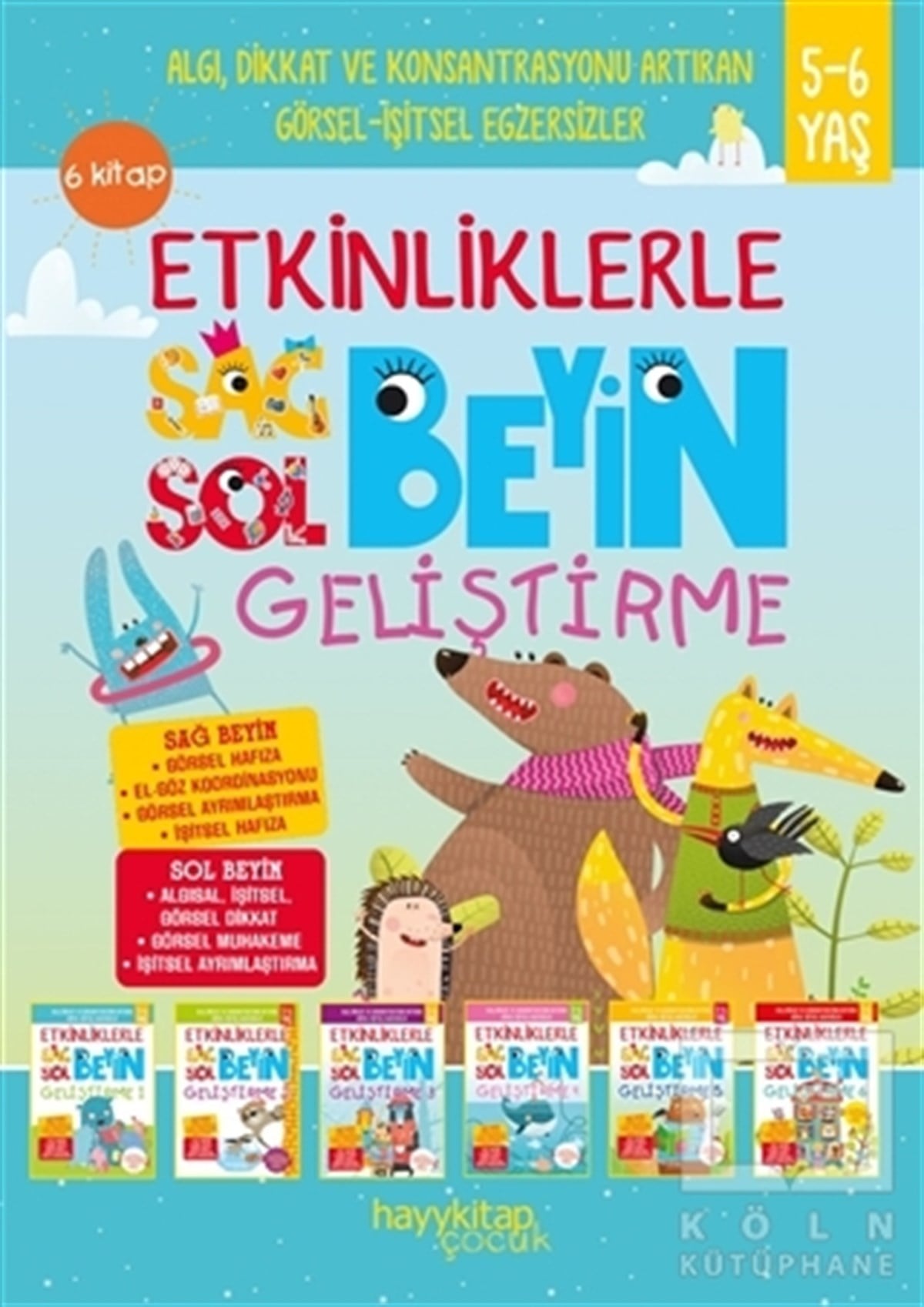 Canan ÖztürkEtkinlik KitaplarıEtkinliklerle Sağ Beyin Sol Beyin Geliştirme (5-6 Yaş) (6 Kitap Takım)