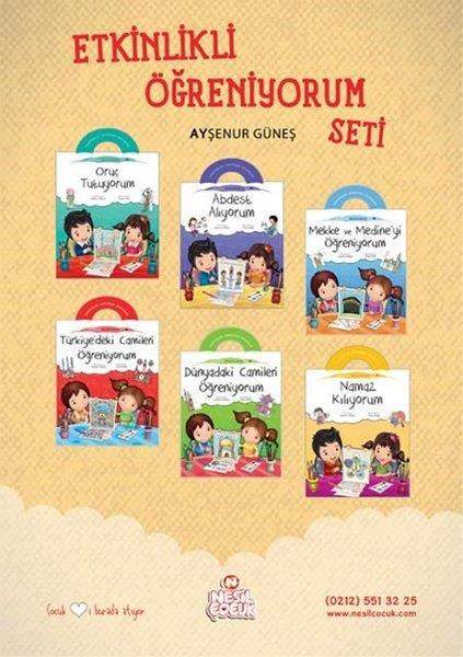 Ayşenur GüneşIslami Çocuk KitaplariEtkinlikli Öğreniyorum Seti - 6 Kitap Takım