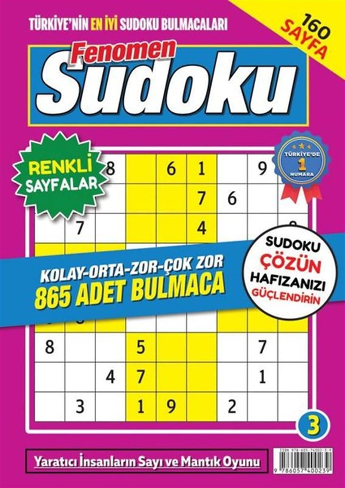 Bernard CornwellBilmece & Bulmaca KitaplarıFenomen Sudoku 3