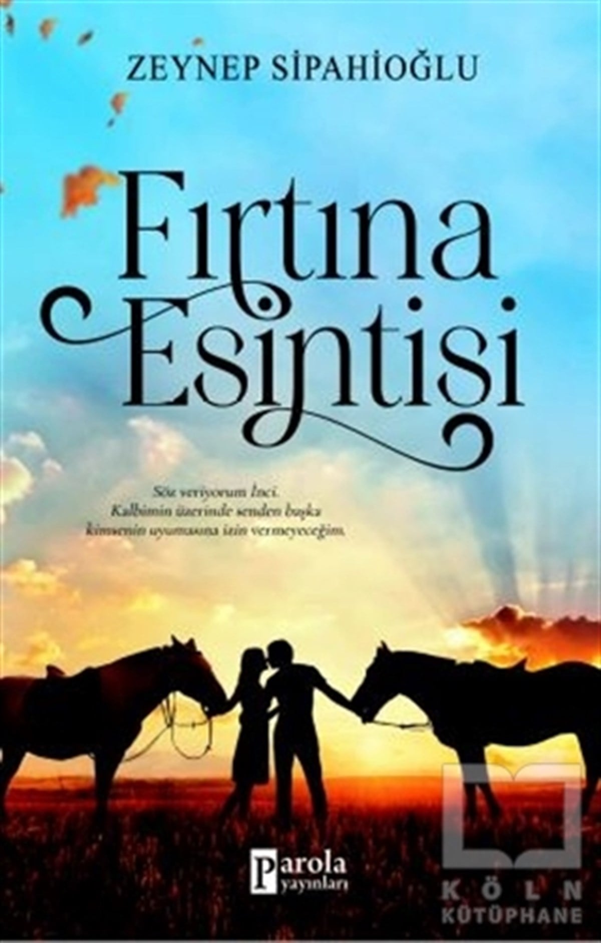 Zeynep SipahioğluTürkçe RomanlarFırtına Esintisi
