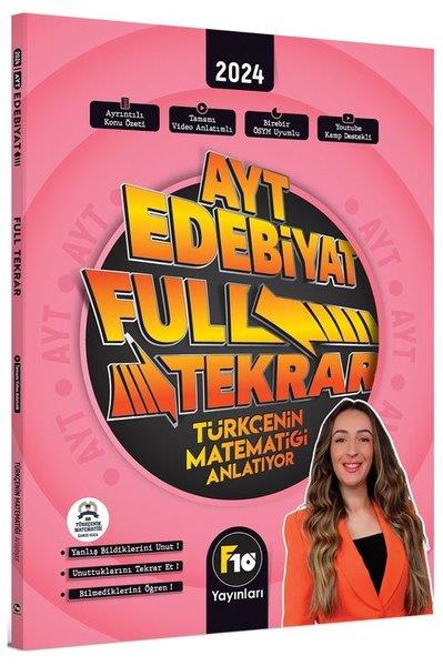 Gamze ÖzdinTYT - AYT Türkçe - EdebiyatGamze Hoca Türkçenin Matematiği AYT Edebiyat Full Tekrar Video Ders Kitabı