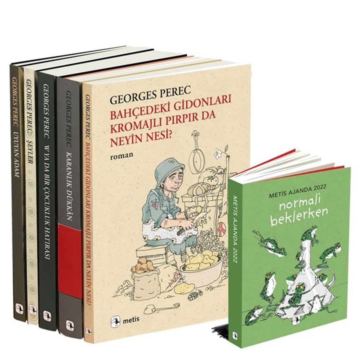 Georges PerecDünya RomanGeorges Perec 5 Kitap Takım - Metis Ajanda Hediyeli