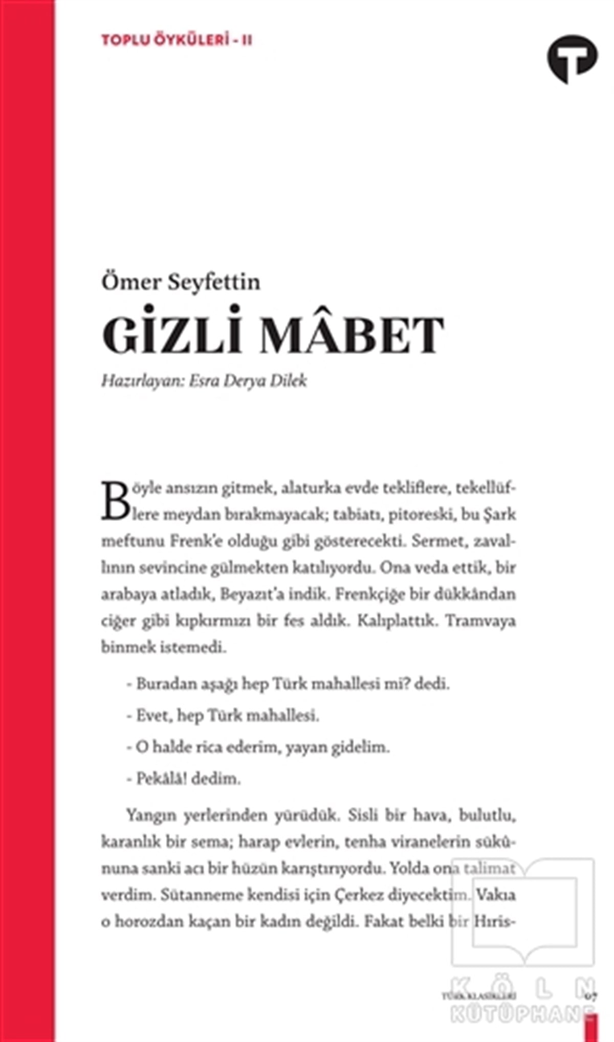 Ömer SeyfettinÖyküGizli Mabet - Toplu Öyküleri 2