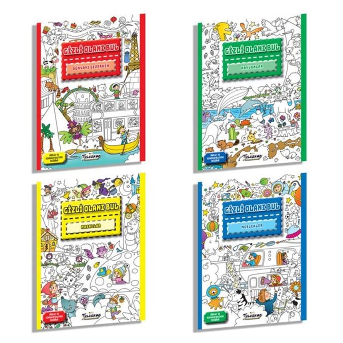 KolektifEgitim Etkinlik KitaplariGizli Olanı Bul Seti - 4 Kitap Takım