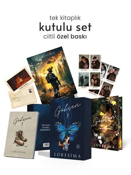 LoresimaTürk RomaniGökçen 3 - Tek Kitaplık Özel Baskılı Hediyeli Kutulu Set
