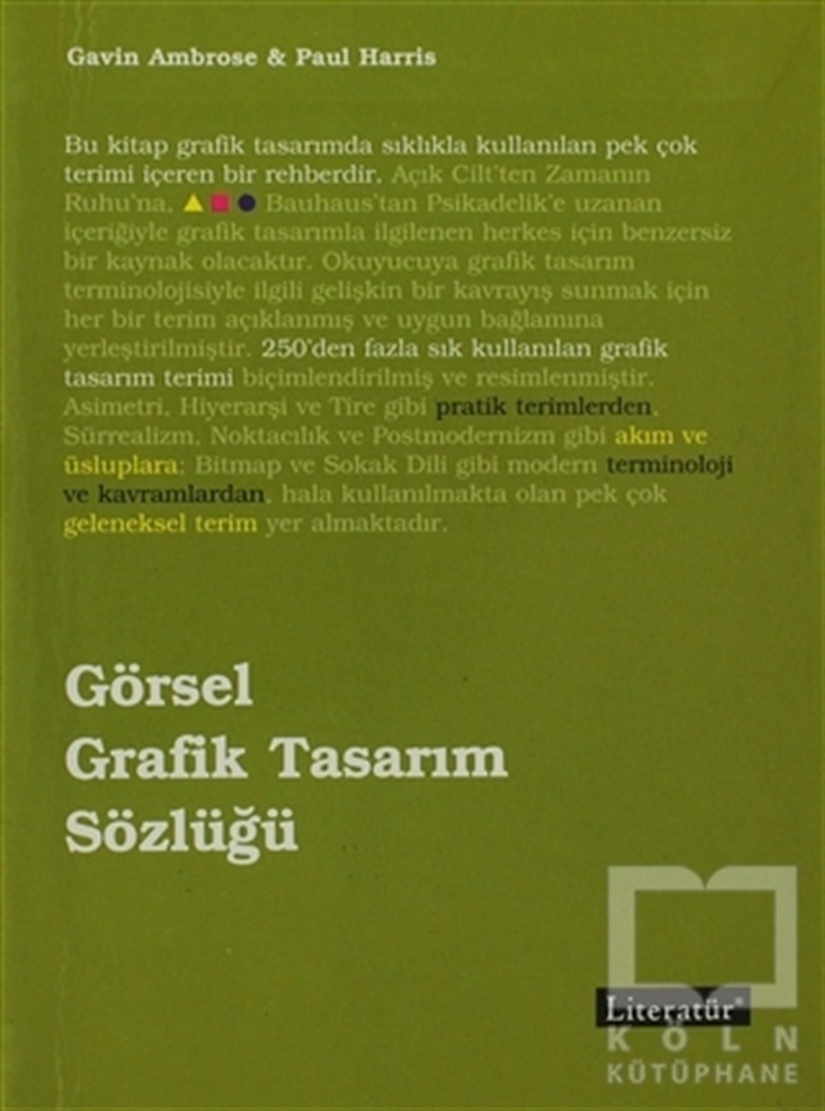 Paul HarrisGrafik SanatlarGörsel Grafik Tasarım Sözlüğü