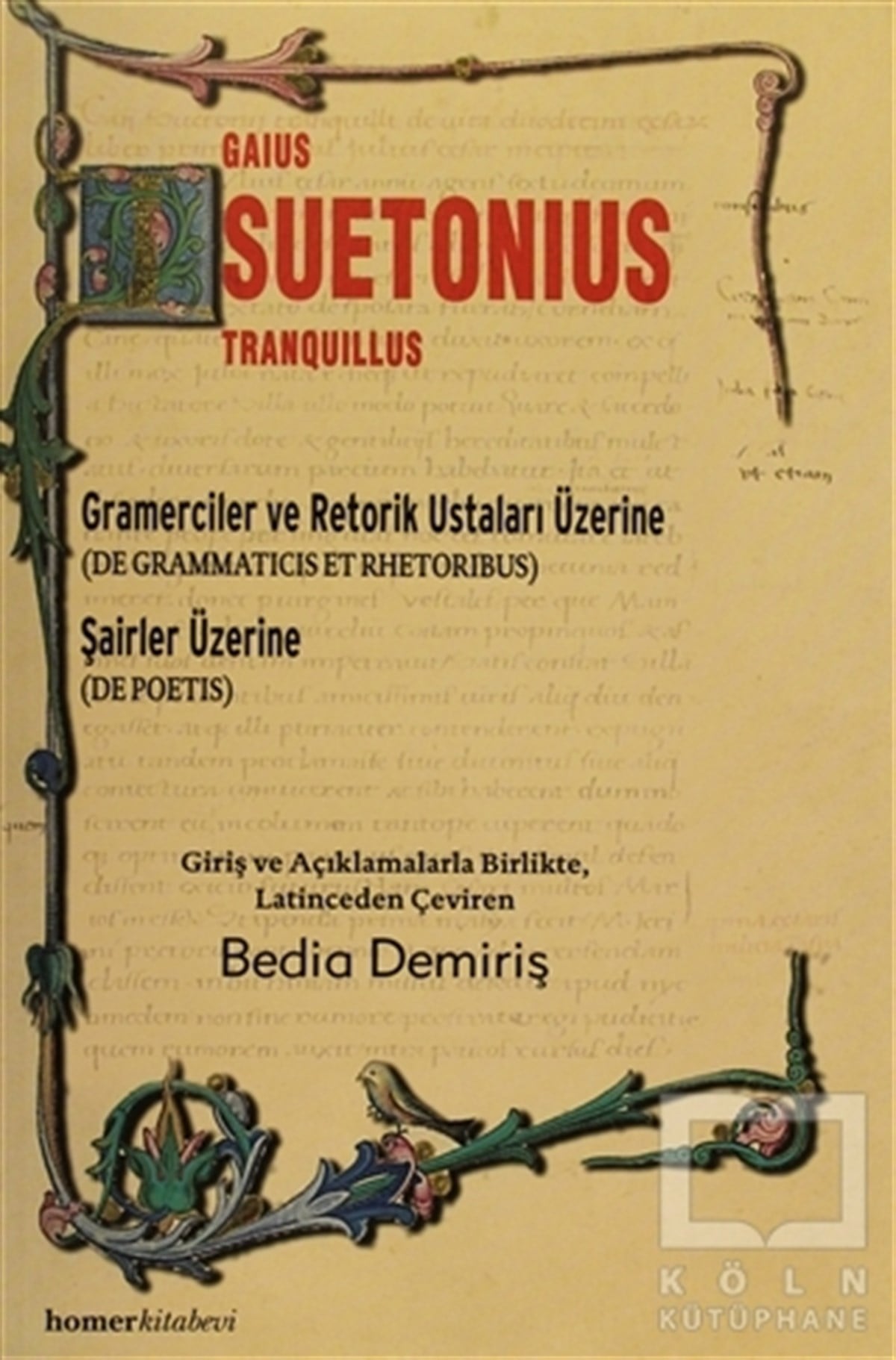 Gaius Suetonius TranquillusDiğerGramerciler ve Retorik Ustaları Üzerine