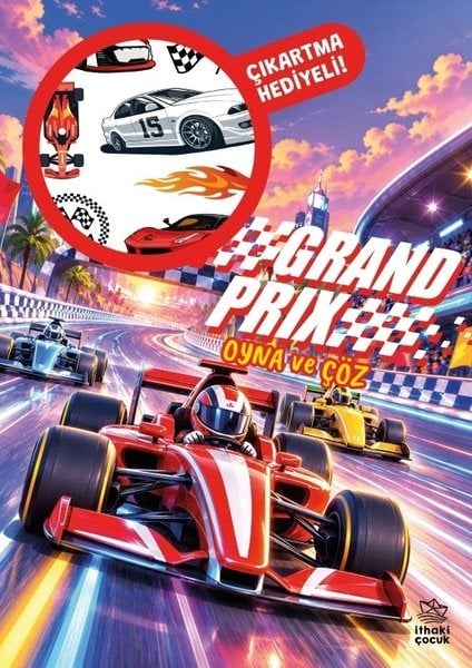 KolektifBoyama KitaplarıGrand Prix - Oyna ve Çöz Çıkartmalı Etkinlik Kitabı