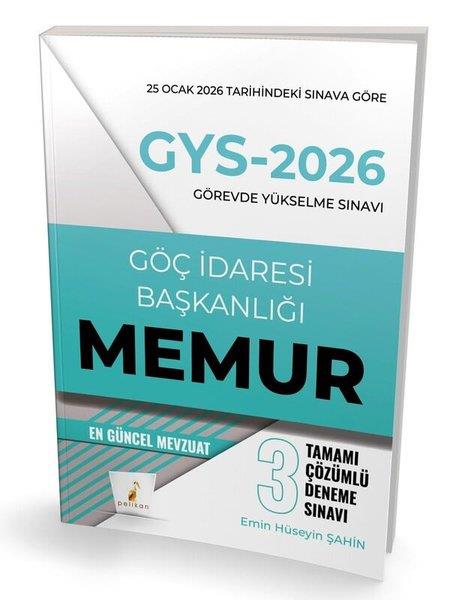Emin Hüseyin ŞahinGYS (Görevde Yükselme Sinavı)GYS 2026 Görevde Yükselme Sınavı Göç İdaresi Başkanlığı Memur - Tamamı Çözümlü 3 Deneme Sınavı