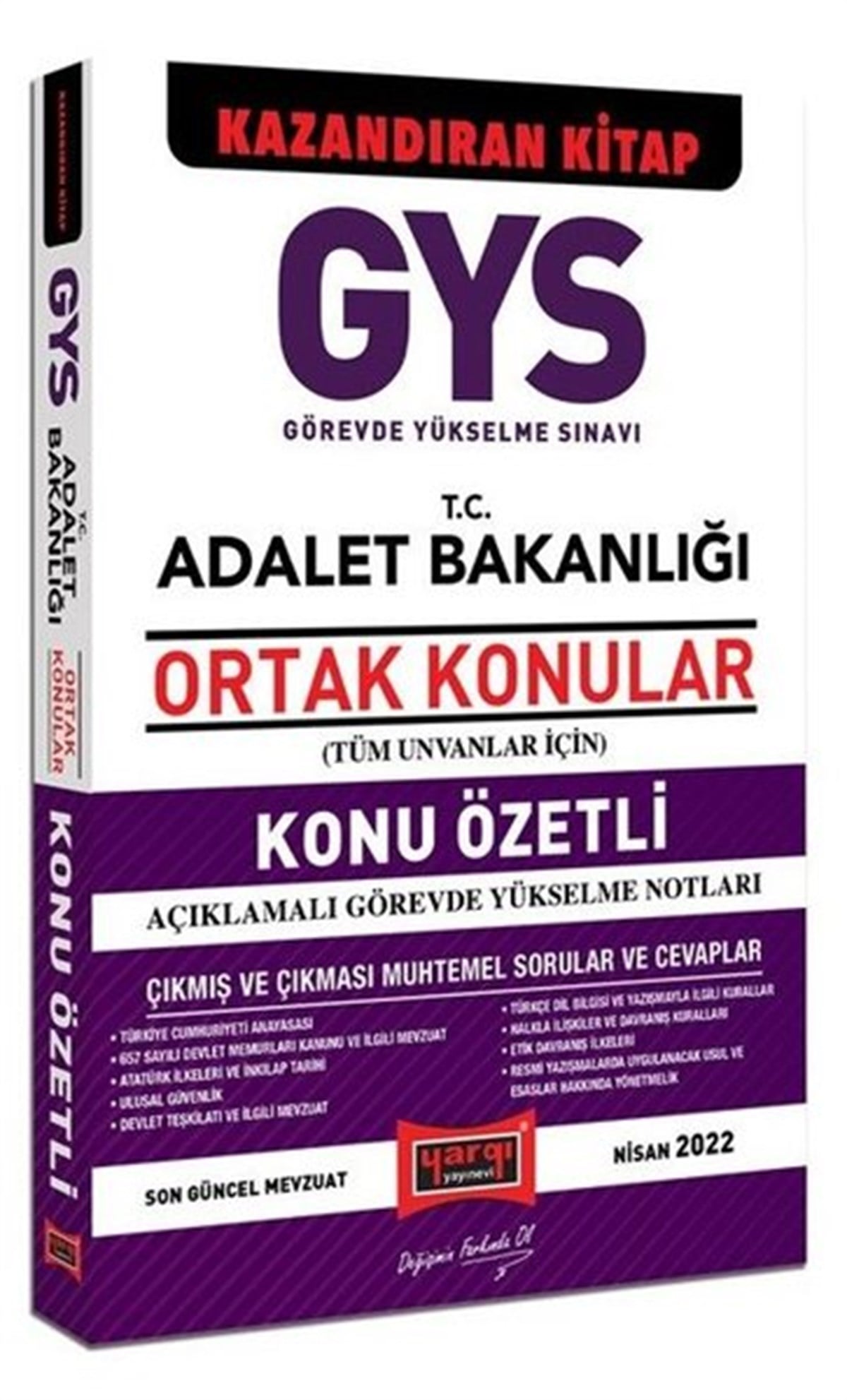KolektifKPSSGYS Adalet Bakanlığı Tüm Unvanlar İçin Ortak Konulara Yönelik Konu Özetli Açıklamalı Görevde Yükselm