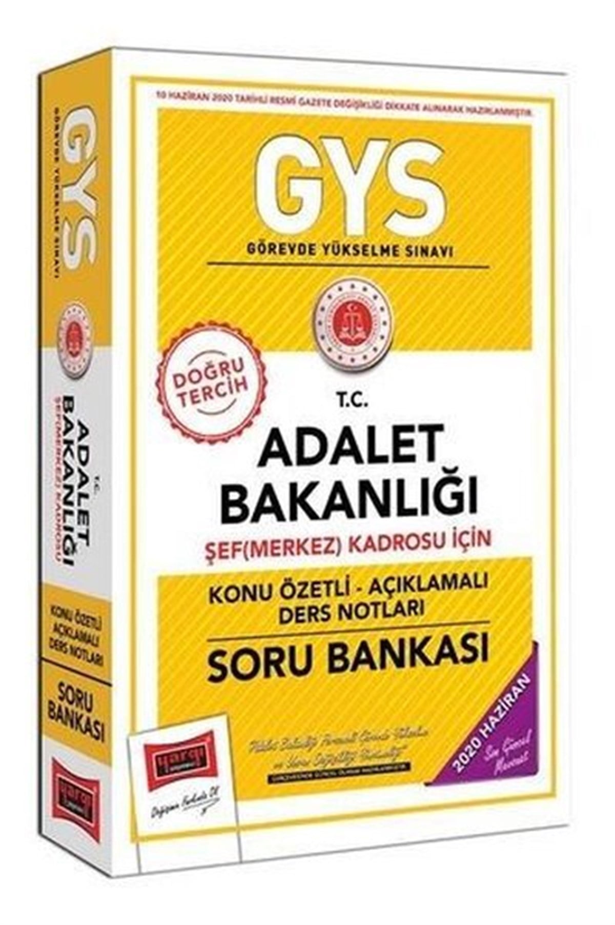 KolektifKPSSGYS T.C. Adalet Bakanlığı Şef (Merkez) Kadrosu İçin Konu Özetli Soru Bankası
