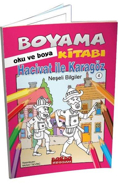 Murat SevinçBoyama KitaplarıHacivat ile Karagöz Neşeli Bilgiler Hikayeli Boyama Kitabı - Oku ve Boya 6+ Yaş