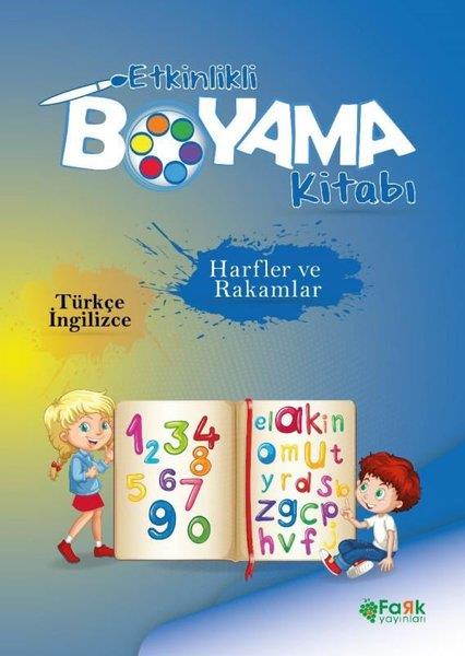 KolektifEgitim Etkinlik KitaplariHarfler ve Rakamlar - Etkinlikli Boyama Kitabı - Türkçe - İngilizce