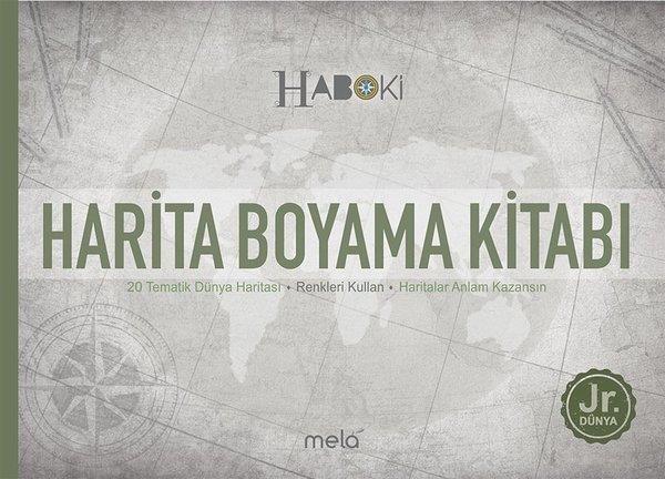 Veli KuralEtkinlik KitaplarıHarita Boyama Kitabı - Haboki Jr.Dünya - 20 Tematik Türkiye Haritası