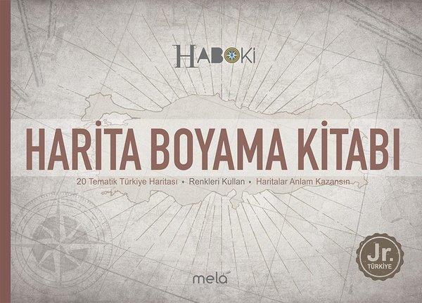 Veli KuralEtkinlik KitaplarıHarita Boyama Kitabı - Haboki Jr.Türkiye - Tematik Türkiye Haritası