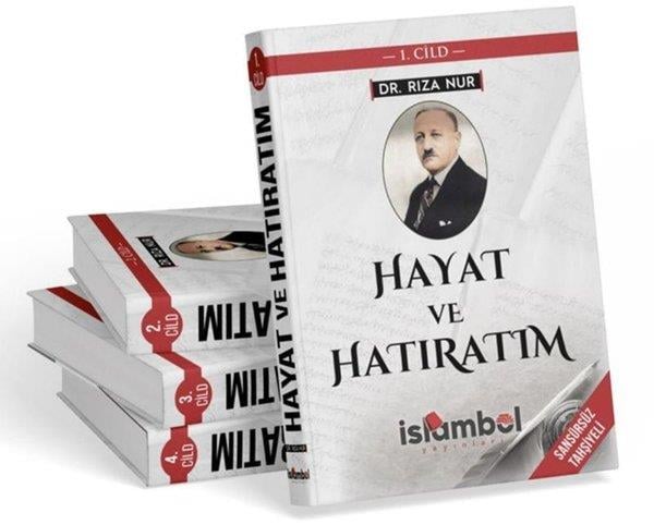 Rıza NurAnı & Mektup & Günlük KitaplarıHayat ve Hatıratım Seti - 4 Kitap Takım