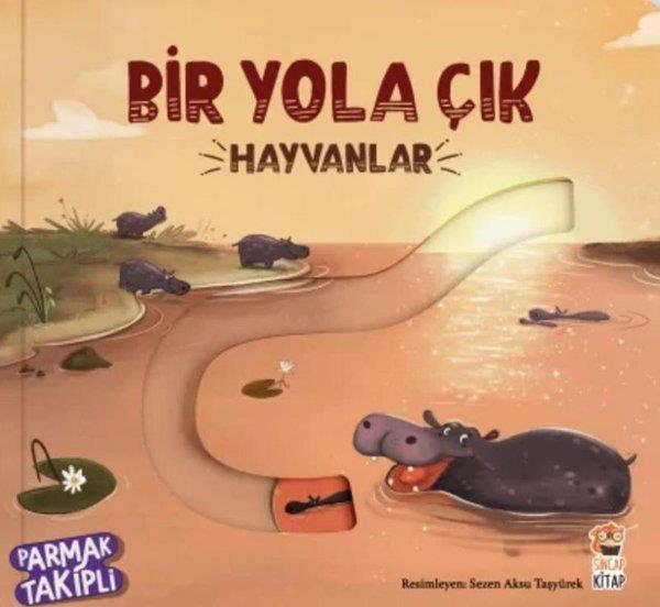 KolektifEgitim Etkinlik KitaplariHayvanlar - Bir Yola Çık - Parmak Takipli Kitap