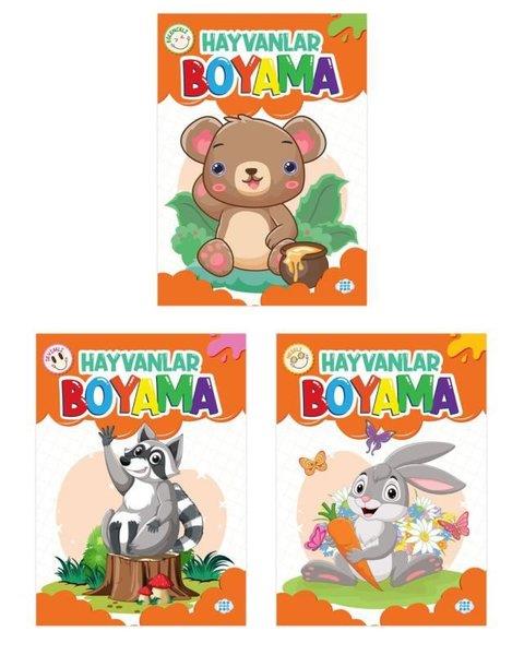 KolektifEgitim Etkinlik KitaplariHayvanlar Boyama Seti - 3 Kitap Takım