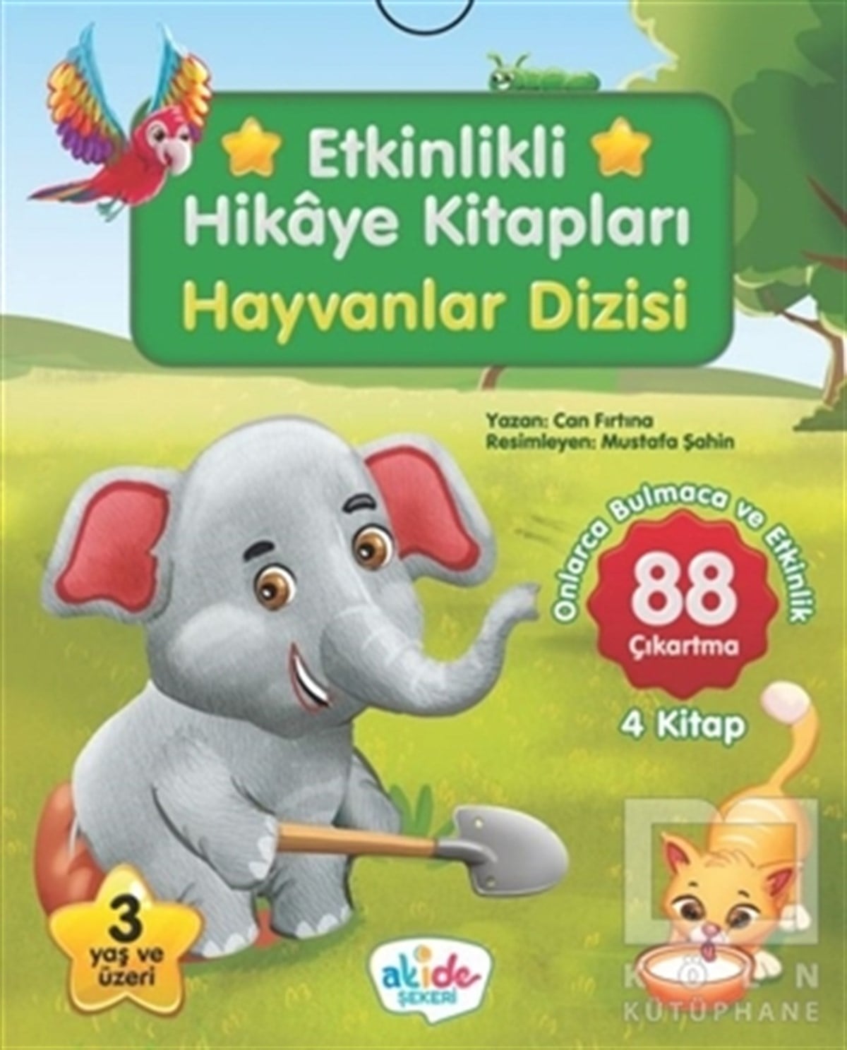 Can FırtınaEtkinlik KitaplarıHayvanlar Dizisi - Etkinlikli Hikaye Kitapları (4 Kitap Takım)
