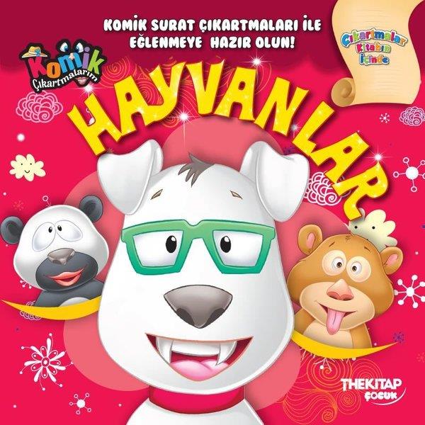 KolektifEgitim Etkinlik KitaplariHayvanlar - Komik Çıkartmalarım