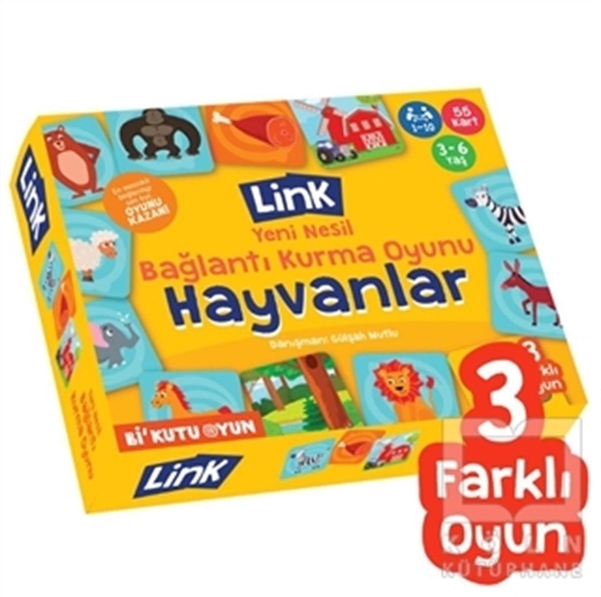KolektifEtkinlik KitaplarıHayvanlar - Link Yeni Nesil Bağlantı Kurma Oyunu