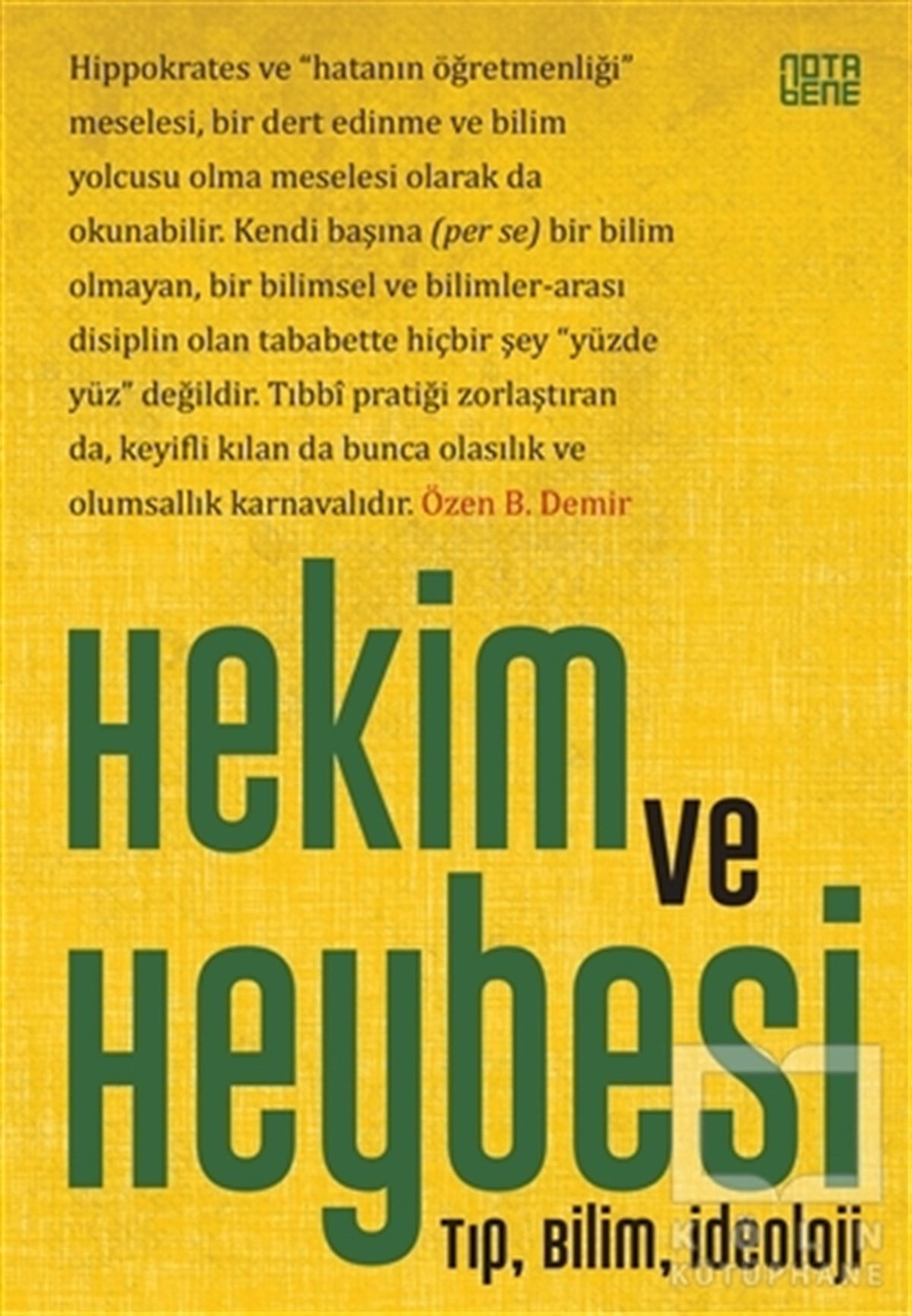Beltan Özen DemirDiğerHekim ve Heybesi