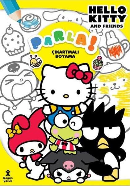 KolektifEgitim Etkinlik KitaplariHello Kitty and Friends - Parla! Çıkartmalı Boyama