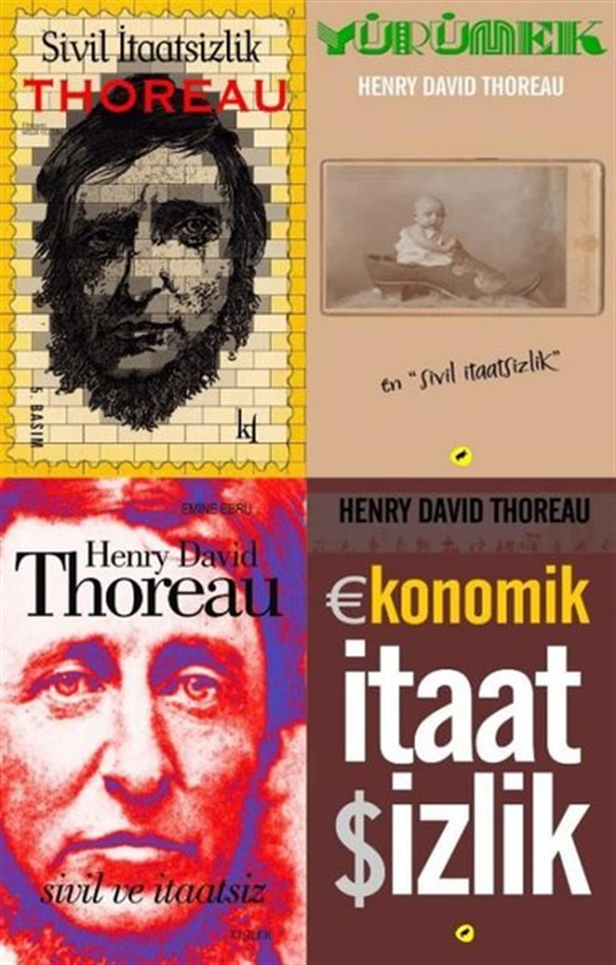 Emine EbruFelsefe BilimiHenry David Thoreau Seti - 4 Kitap Takım