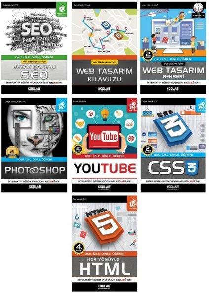 KolektifTasarim GrafikHızlı ve Kolay Web Tasarım Seti 1 - 7 Kitap Takım