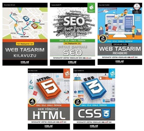 KolektifTasarim GrafikHızlı ve Kolay Web Tasarım Seti 3 - 5 Kitap Takım