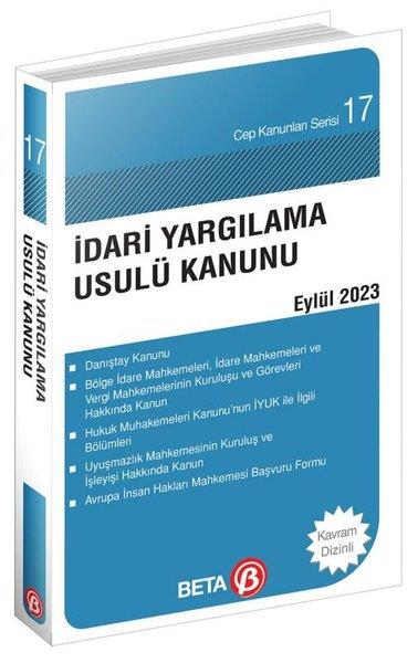 Celal ÜlgenHukuk Üzerine Kitaplarİdari Yargılama Usulü Kanunu Cep Kanunları Serisi Eylül 2023